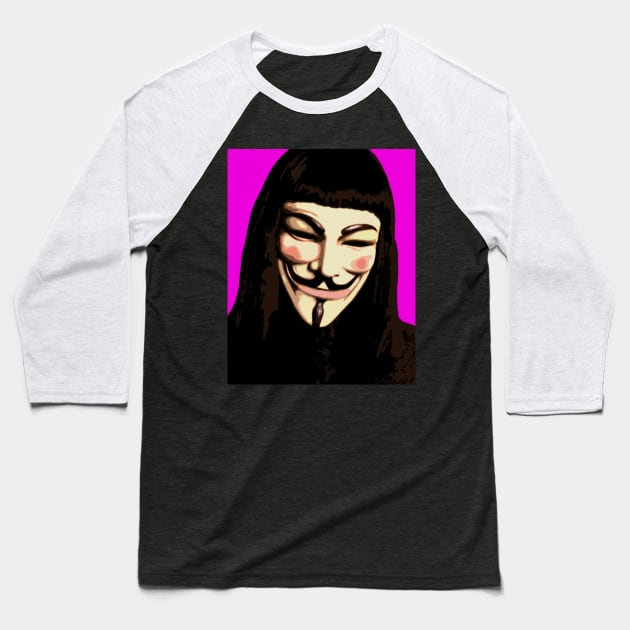 guy fawkes Baseball T-Shirt by oryan80